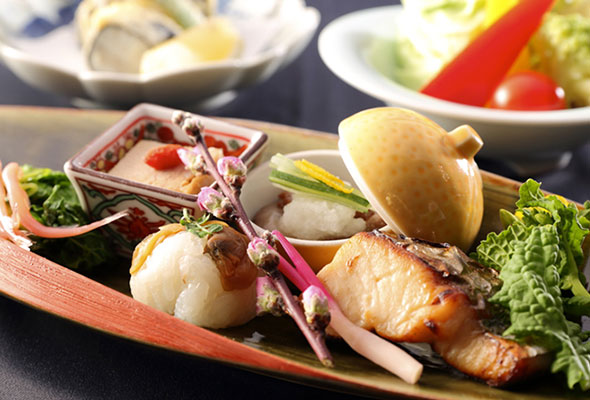 The kaiseki cuisine